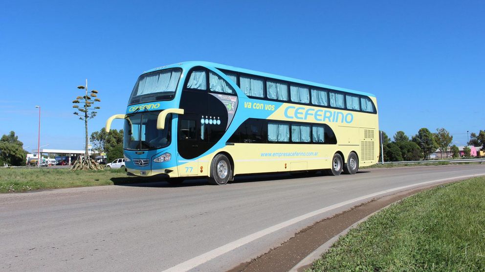 El denunciante estuvo a bordo de un "bondi" como este.