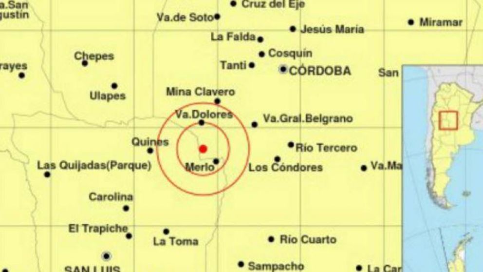 El mapa donde repercutió el fenómeno.
