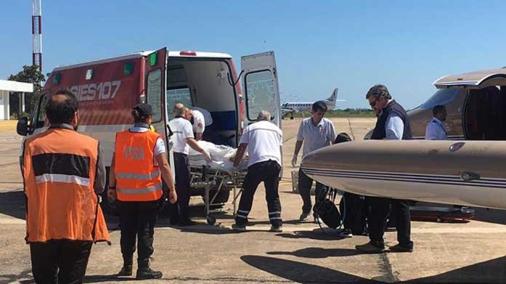 La joven fue trasladada a un nosocomio de Santa Fe.