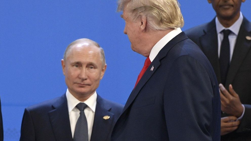 Putin y Trump, durante el G20 en Buenos Aires. (AFP)