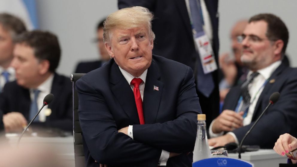 Donald, afligido por el deceso del ex mandatario (AFP).