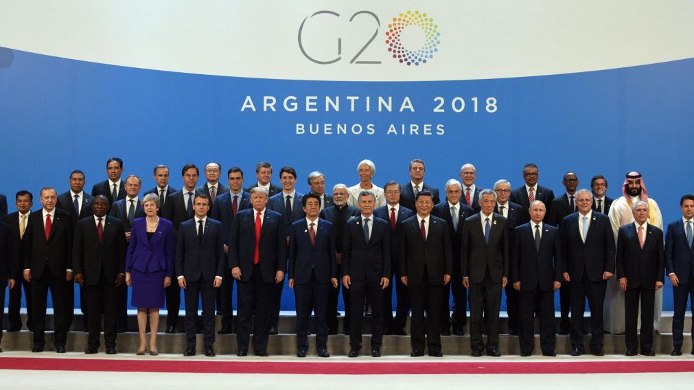 La foto oficial de los l�deres del G20. 