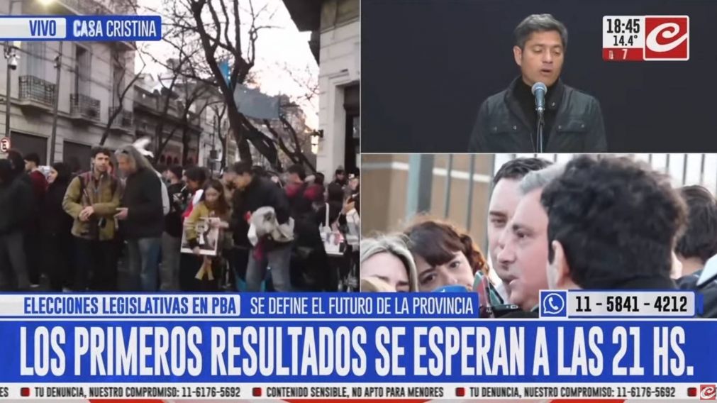Militantes comenzaron a llegar a los alrededores de la vivienda de Cristina Kirchner.