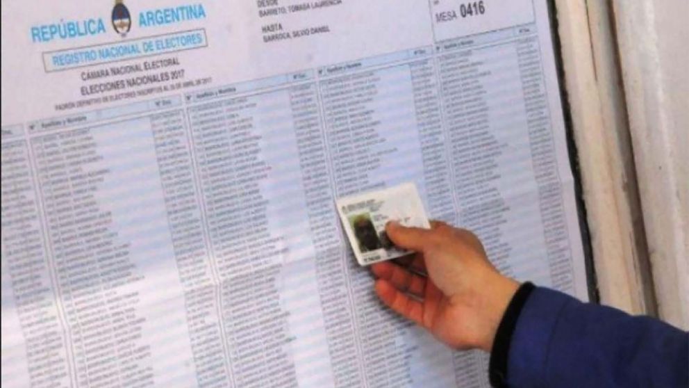 La Junta Electoral publicó el padrón definitivo para las elecciones legislativas del 7 de septiembre.