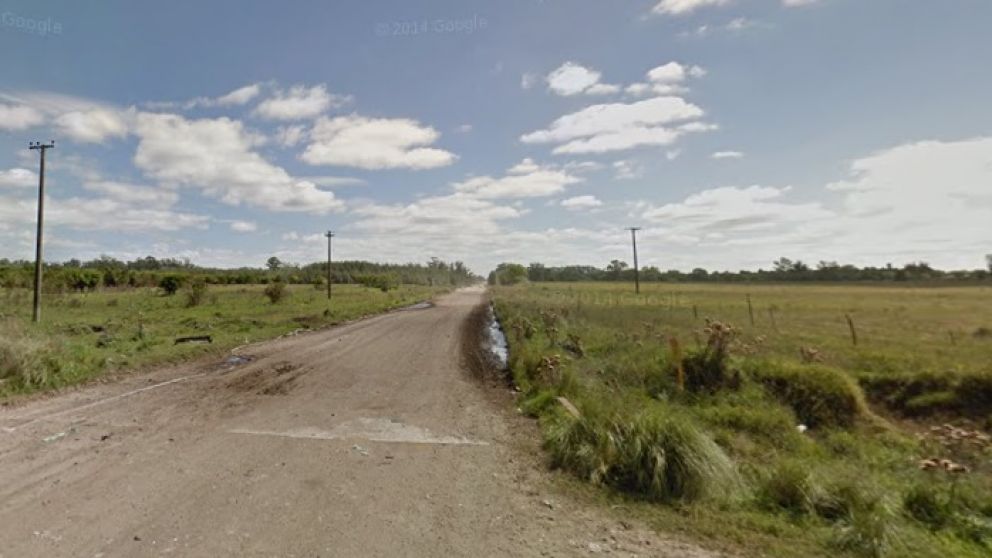 Aquí, donde Juan B Justo se hace calle de tierra, ocurrió el terrible asesinato.