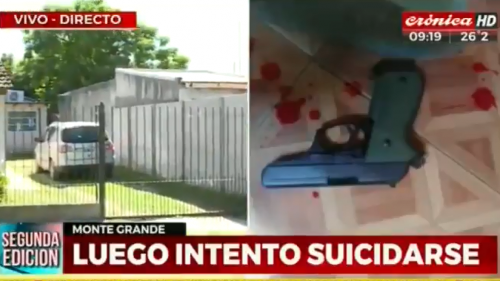 La mujer no soportó ser separada de las fuerza (Captura de TV).