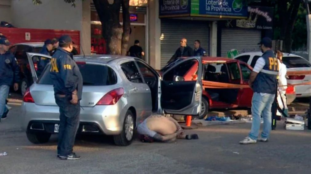 Momento de la detención de los secuestradores.