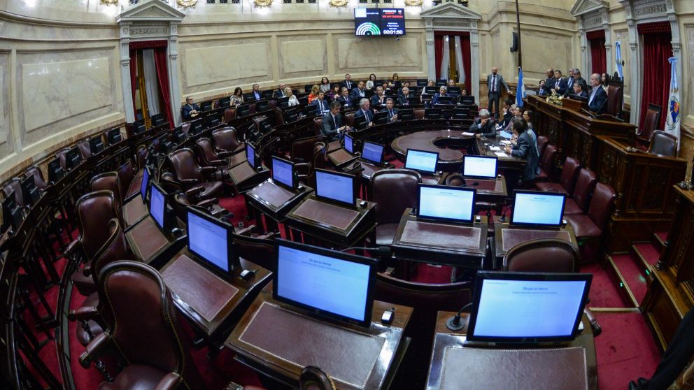 As� estaba el recinto para tratar el desafuero de la ex presidenta (Senado).