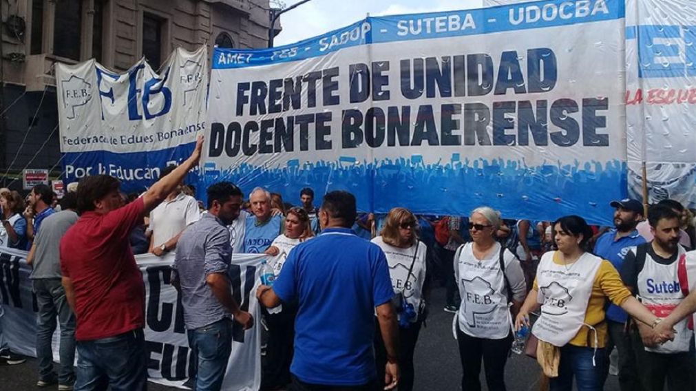 El Frente Docente reclama respuestas al Gobierno Provincial.