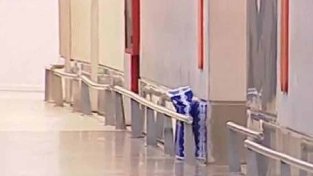El paquete que era sospechado por las autoridades. (Captura).
