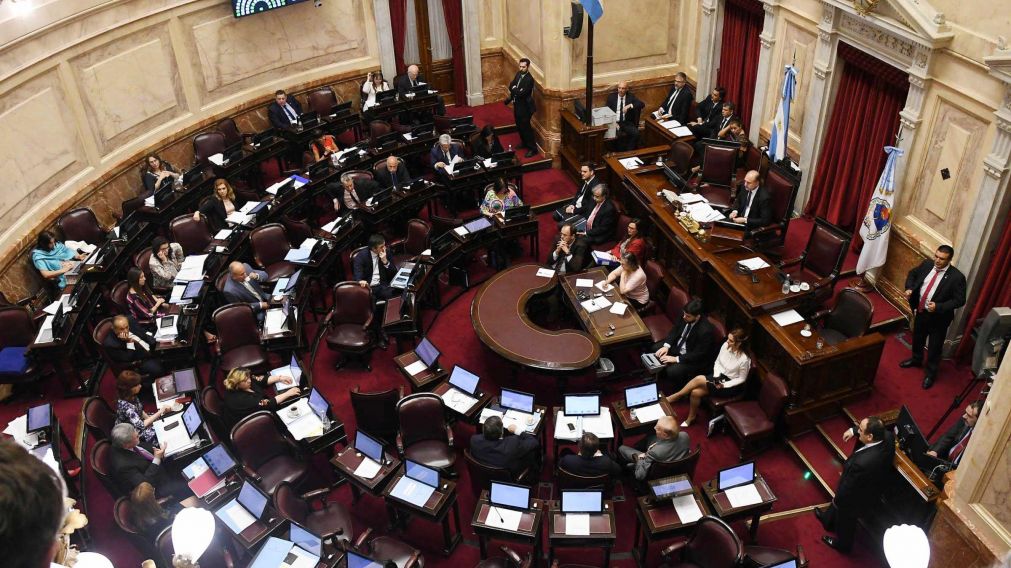 El Senado de la Nación. Durante el debate del Presupuesto 2019. (Télam)