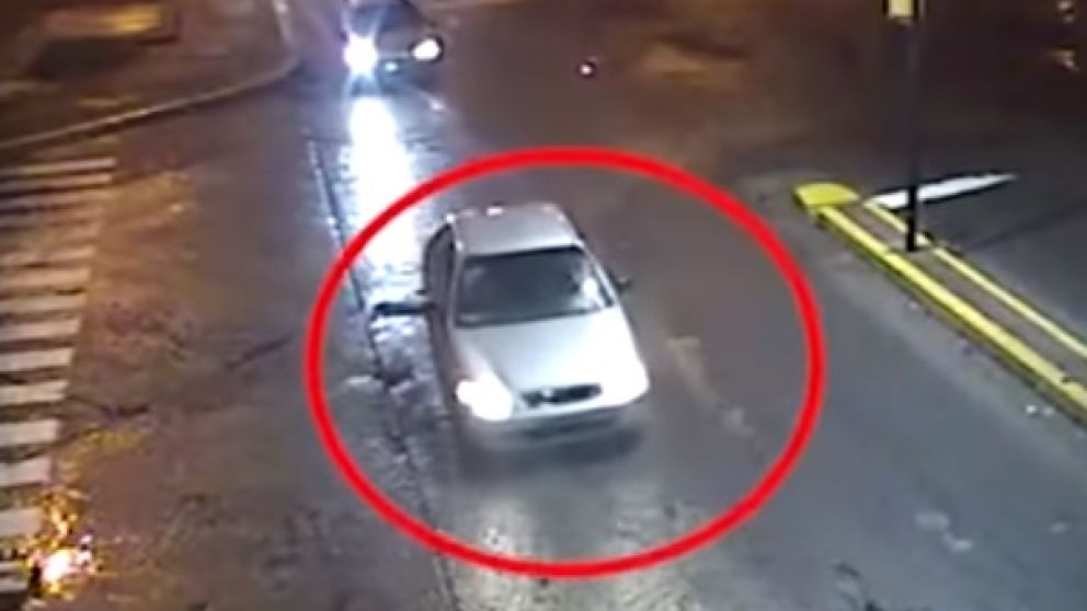 Así se escapaban los jovenes tras el homicidio.