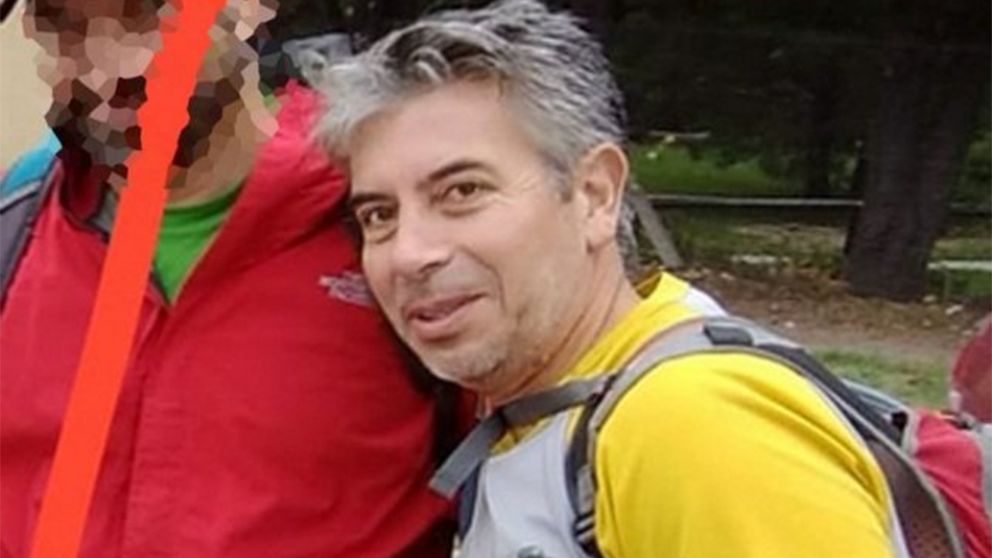 Walter Moreno, de 53 años, fue encontrado en la montaña tras 24 horas desaparecido.