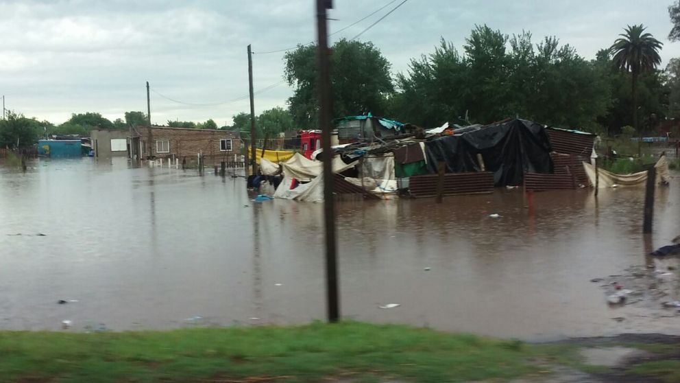 Muchas zona están anegadas. (Gentileza telediariodigital.net)