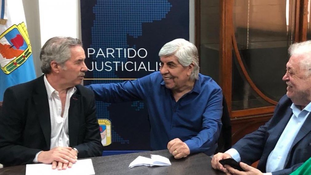 Moyano y Sol�, unidos por el PJ, con vistas a las elecciones de 2019. 