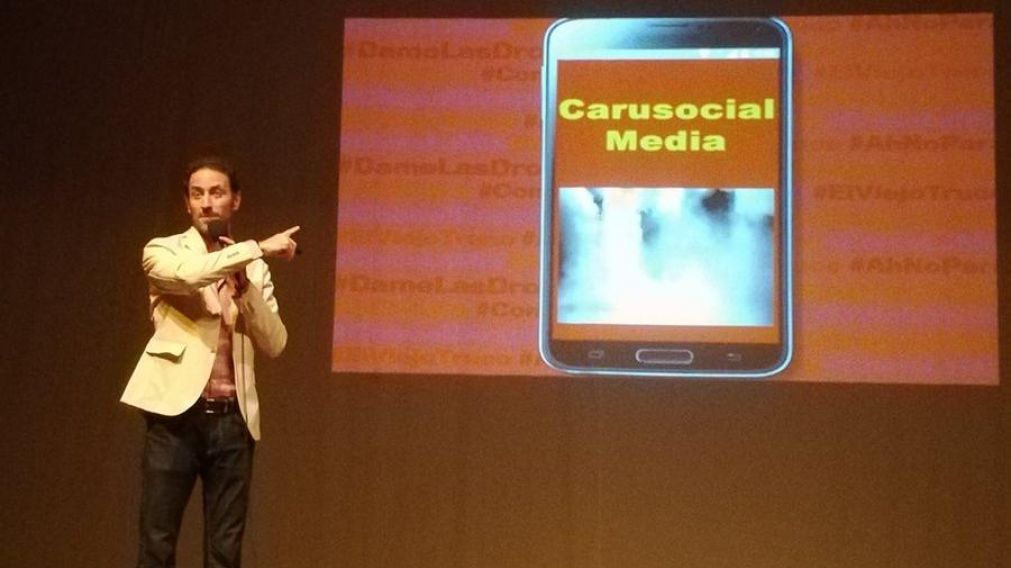 Godoy Vallejos, en la charla en Salta en 2017 (archivo).
