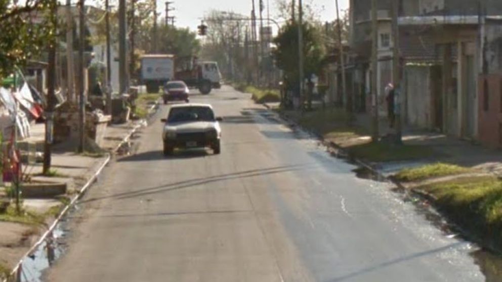 En esta zona fue interceptado el efectivo policial.