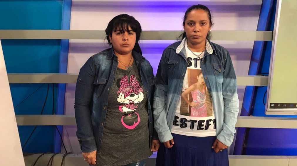 Yanina y Fiamma, en el estudio de Cr�nica HD.