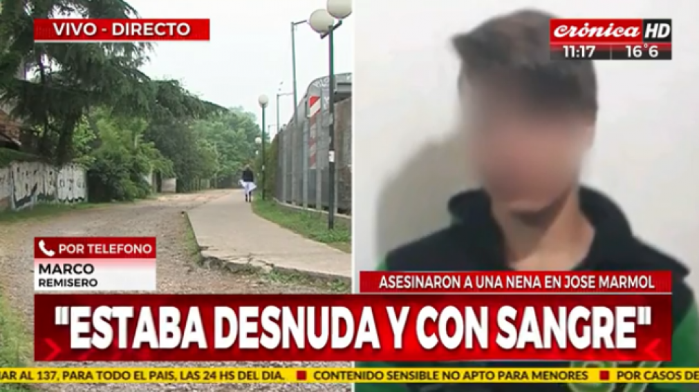 El hombre dijo haberse shockeado porque tiene una hija de la misma edad.