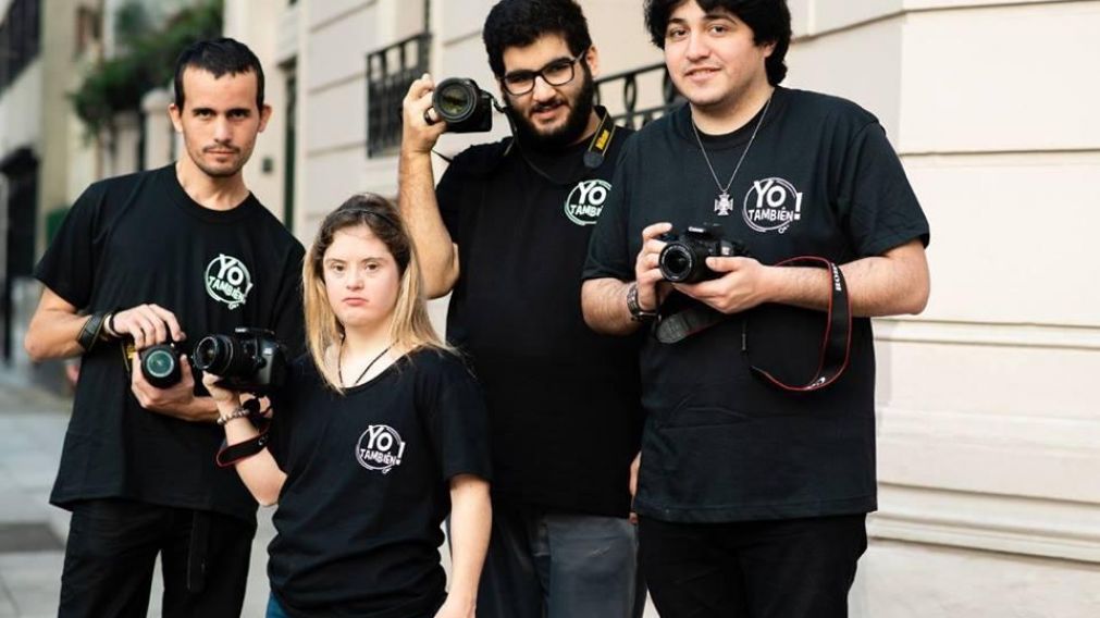 Integrantes de la ONG "Yo también", felices por su labor.