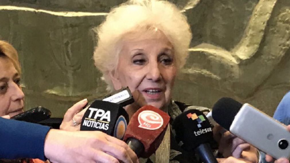 Estela de Carlotto, presidenta de la entidad de derechos humanos.