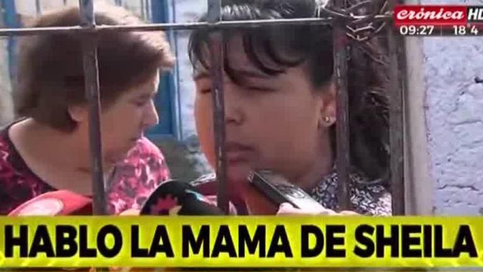 La mamá de Sheila se mostró conmovida. (Captura).