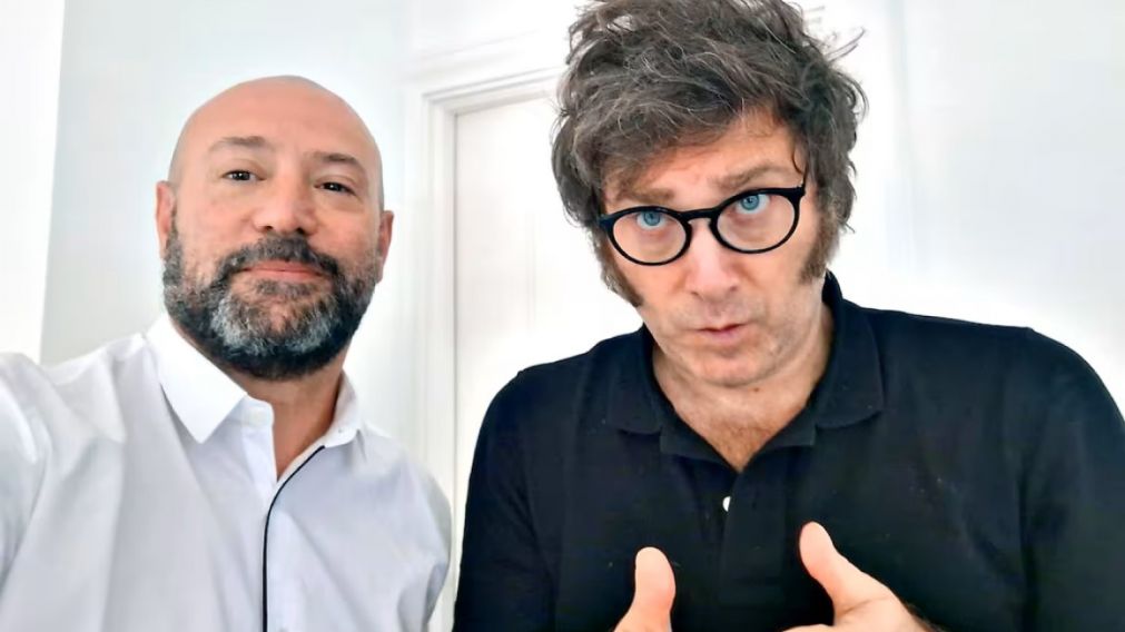 Diego Spagnuolo y Javier Milei.