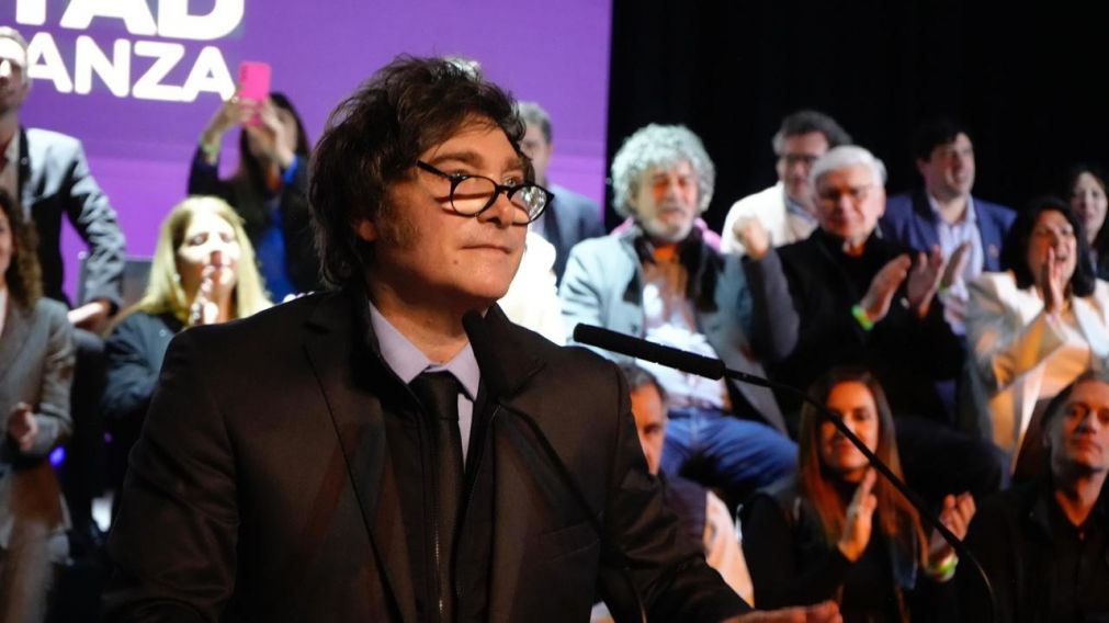 Javier Milei cerró anoche un acto de La Libertad Avanza en Junín.