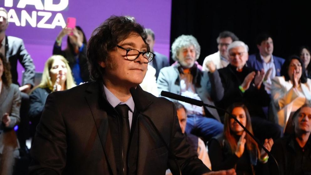 Javier Milei cerró anoche un acto de La Libertad Avanza en Junín.