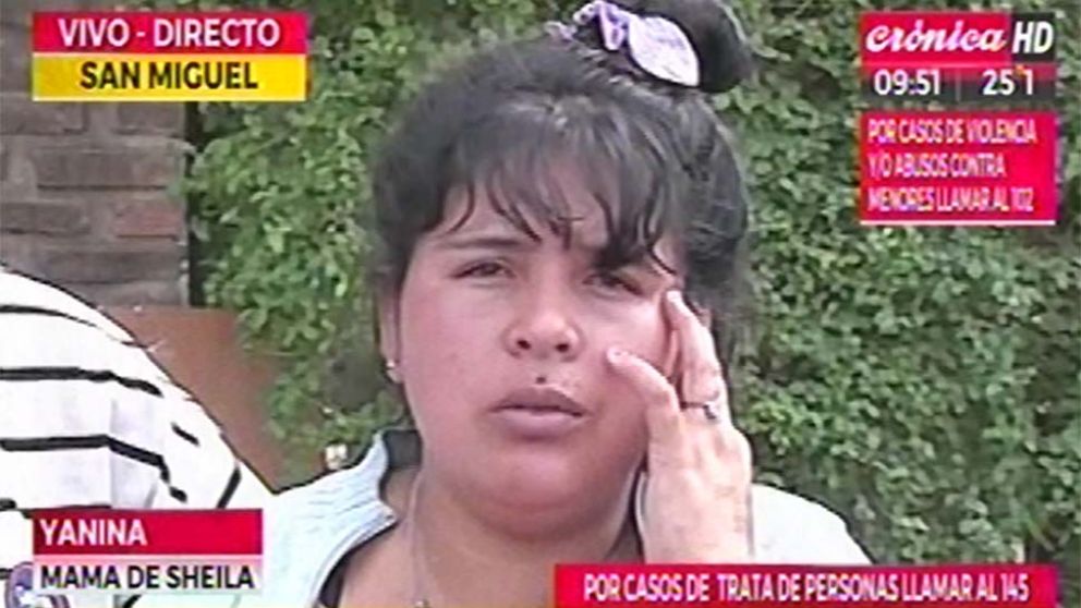 "El papá sabe quién se llevó a Sheila"