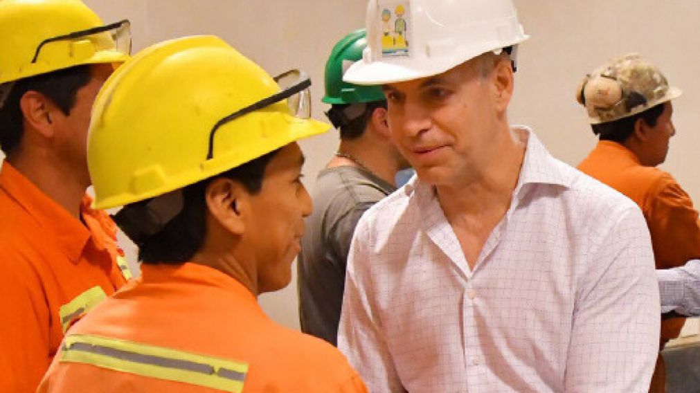 Horacio Rodríguez Larreta recorrió las obras.