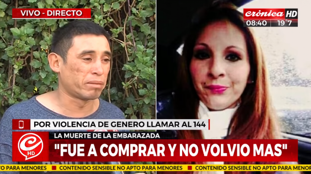 Alfredo, quien tuvo que reconocer el cuerpo, iba a ser padre por primera vez (Captura de TV).