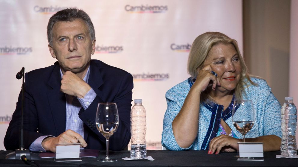 Macri y Carri�, muy distanciados (archivo).