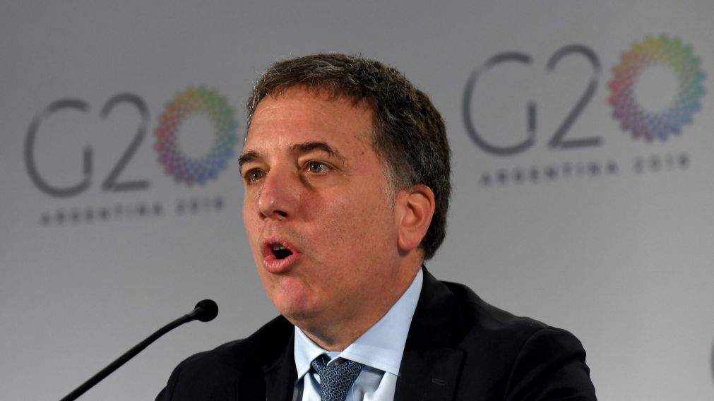 El ministro Dujovne presidi� el segundo d�a del G20. (AFP).