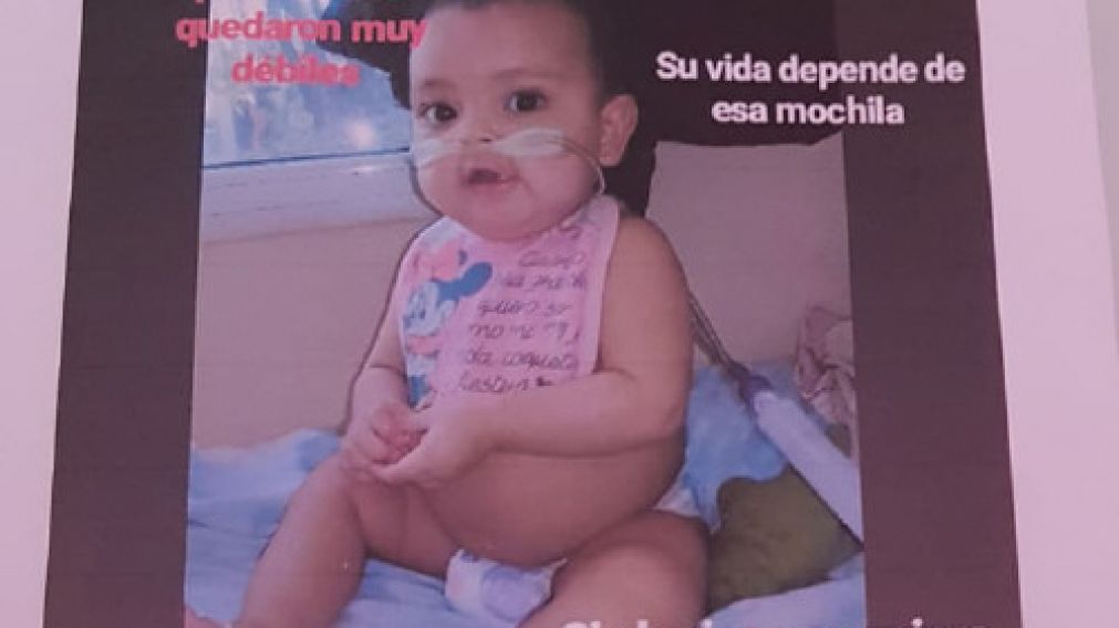 La peque�a tiene s�lo un a�o y est� internada hace dos meses. 