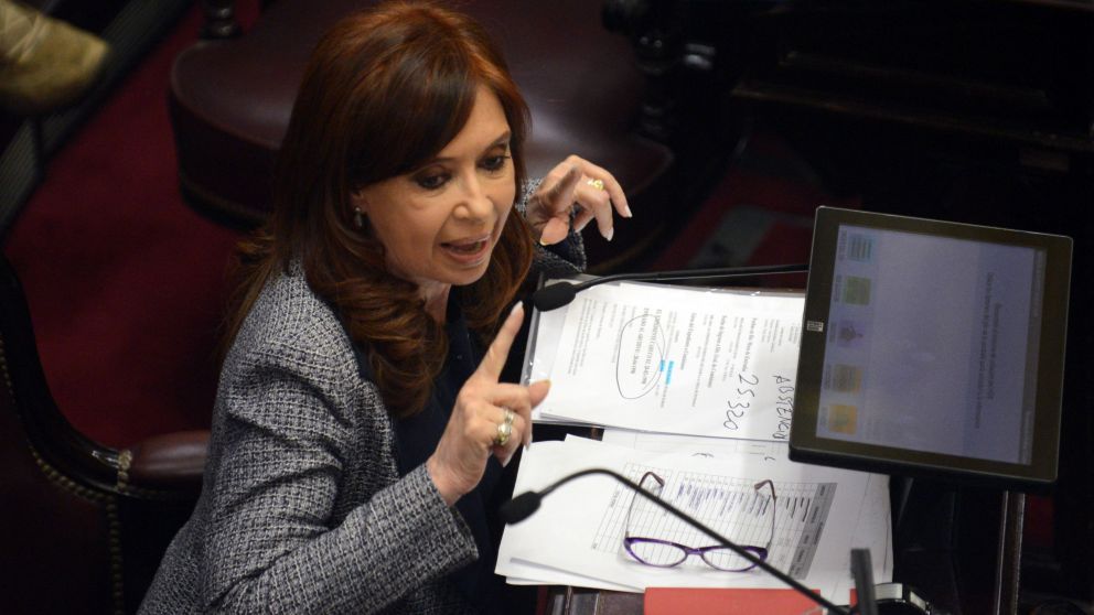 La senadora nacional y ex presidenta se refiri� al pedido del fiscal Moldes (Hern�n Nersesian/Cr�nica).