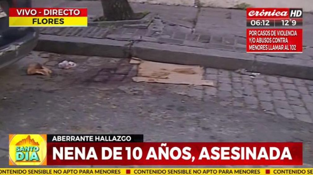 Mujer degolló a su hija de 9 años en plena calle en Flores