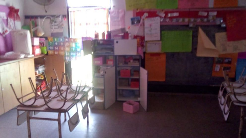 Destrozaron humilde jardín de infantes para llevarse dos ventiladores