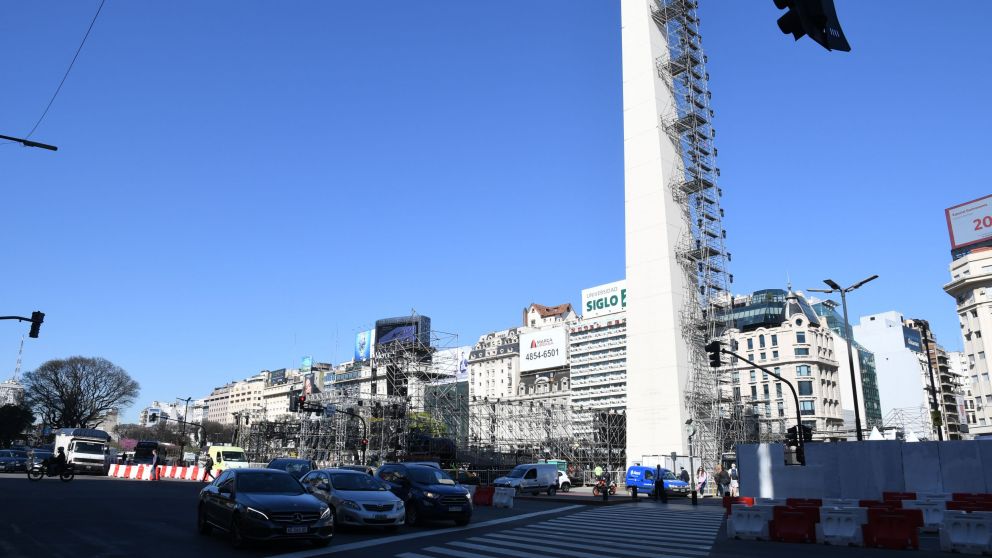El obelisco será el epicentro de la ceremonia inaugural (Jonatan Moreno-Crónica)