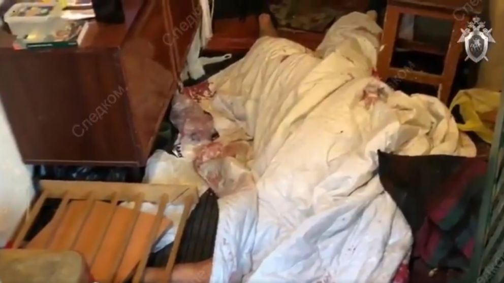 Los restos de la víctima descuartizada fueron encontrados en la vivienda.