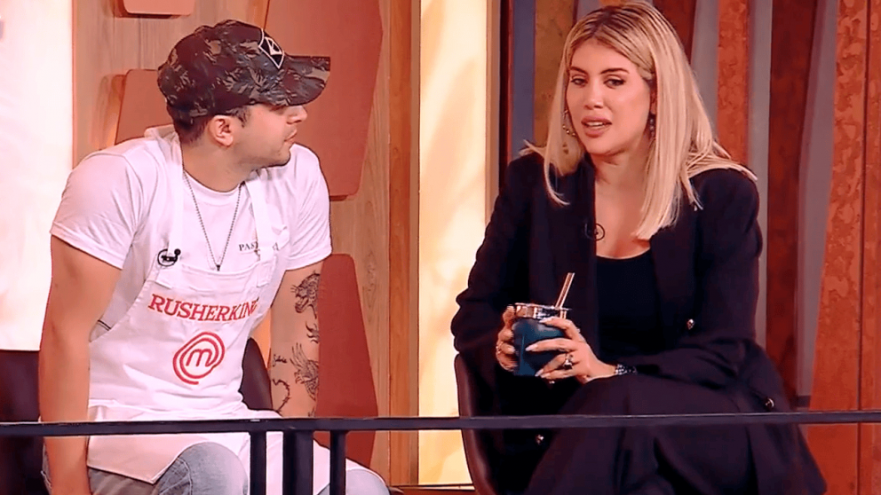 Wanda Nara le preguntó a Rusherking por sus novias y volvió a aludir a la China Suárez
