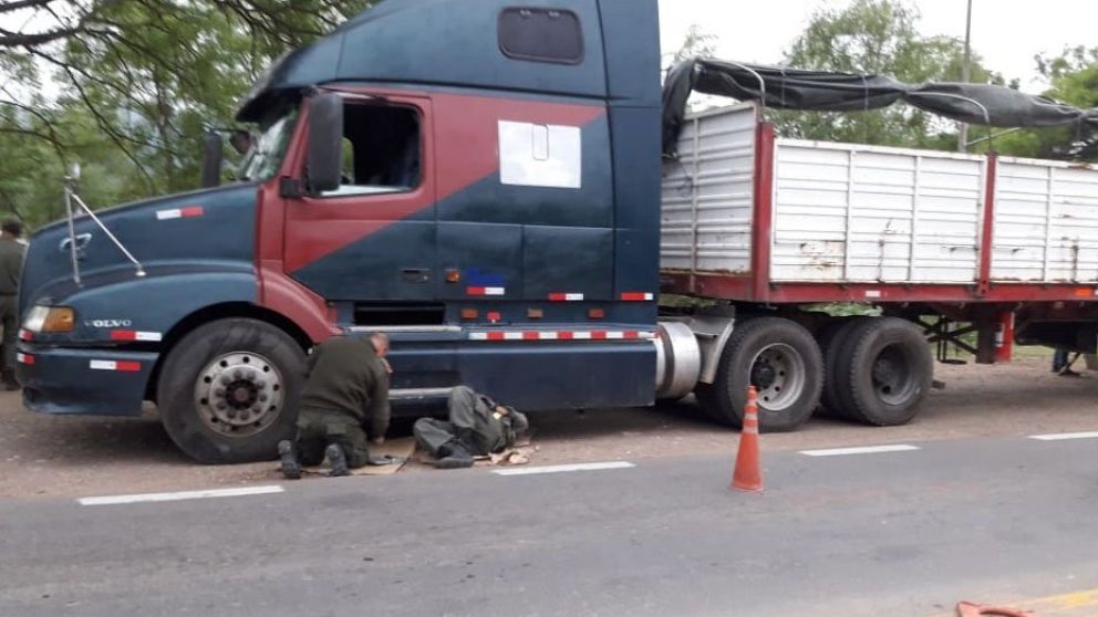 El camión provenía de Bolivia y tenía como destino la provincia de Santa Fe (Gendarmería)