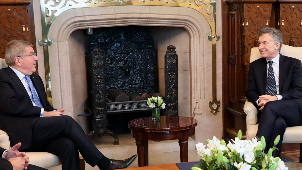 Se reunieron a d�as del comienzo de los JO de la Juventud en Buenos Aires (Presidencia).