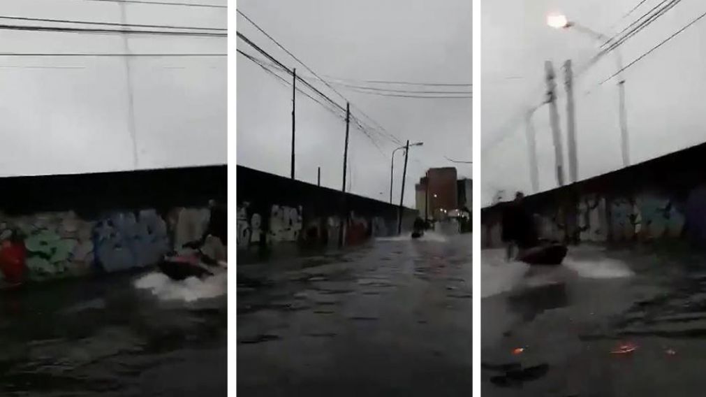 Las calles se vieron sobrecargadas por las constantes precipitaciones. (Capturas).