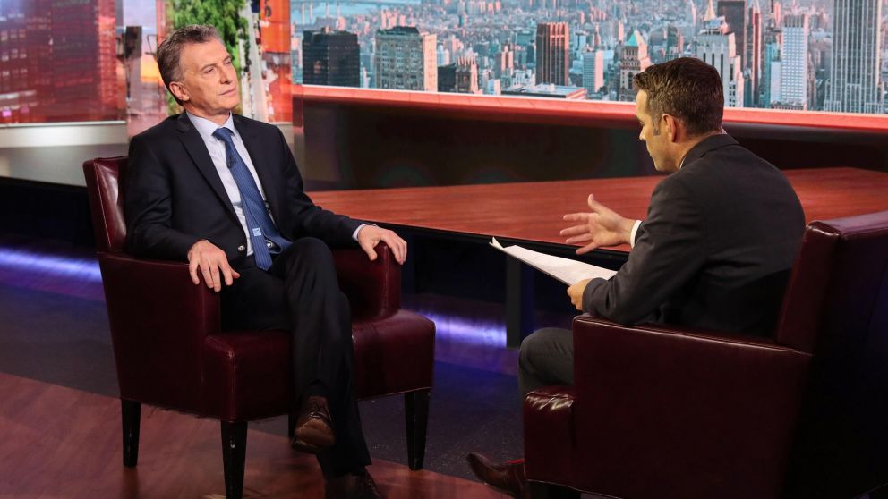 El mandatario en la entrevista con el medio Bloomberg TV