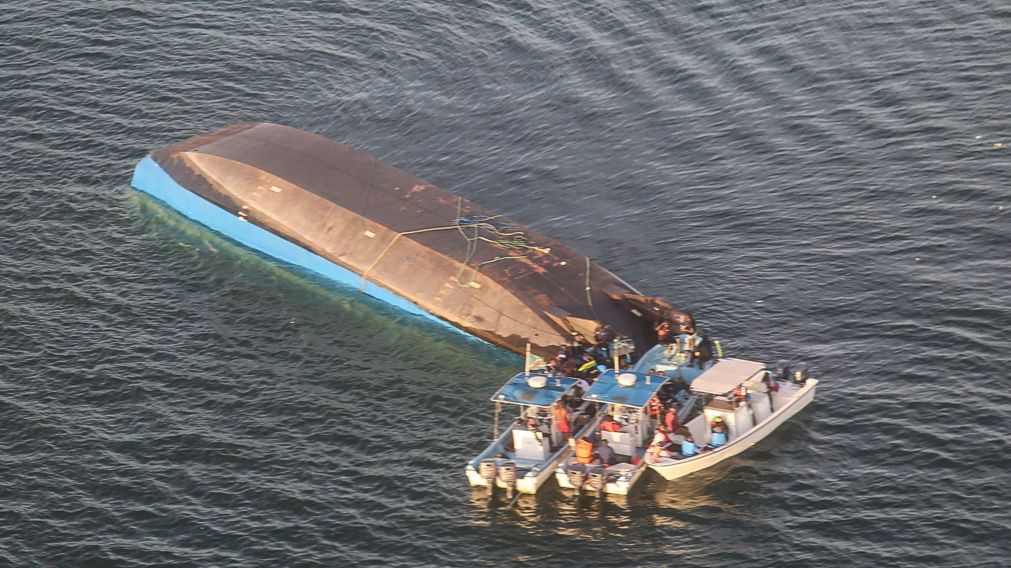 El transbordador de la tragedia (Fotos AFP).