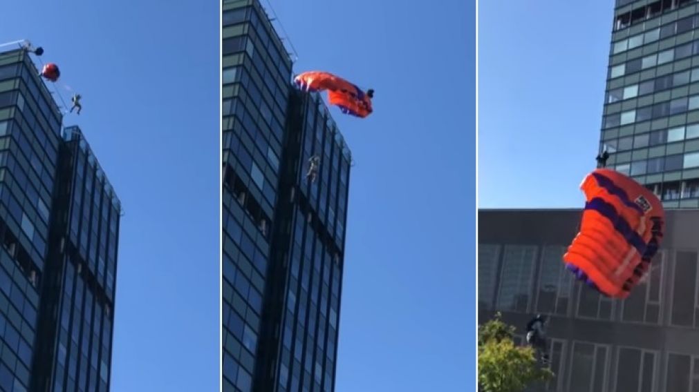 Se tiró desde un piso 19.