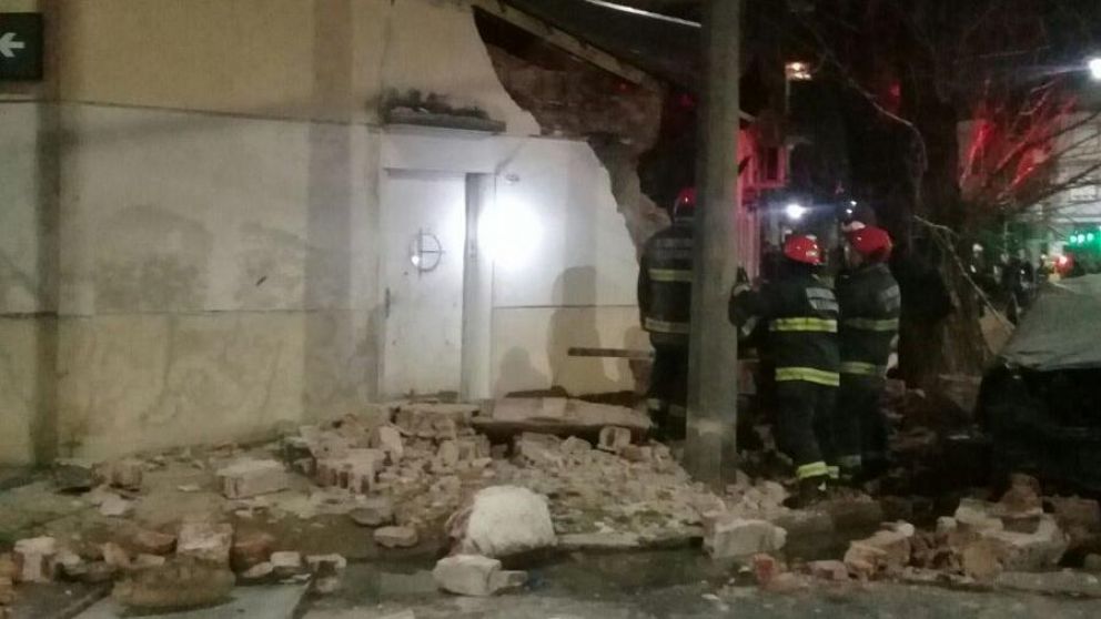 La casa quedó completamente destruida.