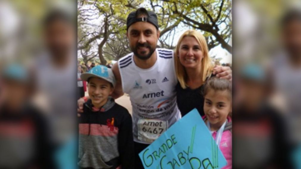 Felicidad. Gabriel Montesco participará este domingo de la maratón.