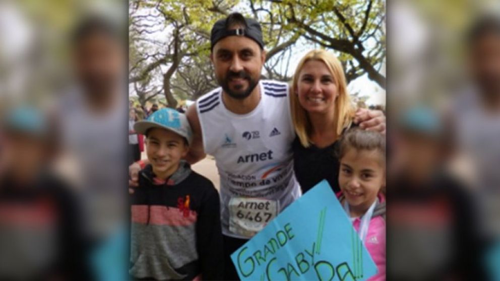 Felicidad. Gabriel Montesco participará este domingo de la maratón.